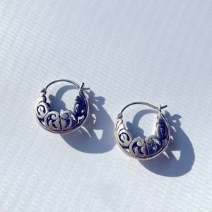Silpada Rare Filigree Hope Drop Silver Earrings